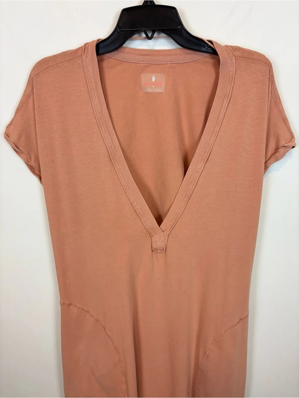Free People Hot Shot V-Neck Onesie in Sunbaked Size M